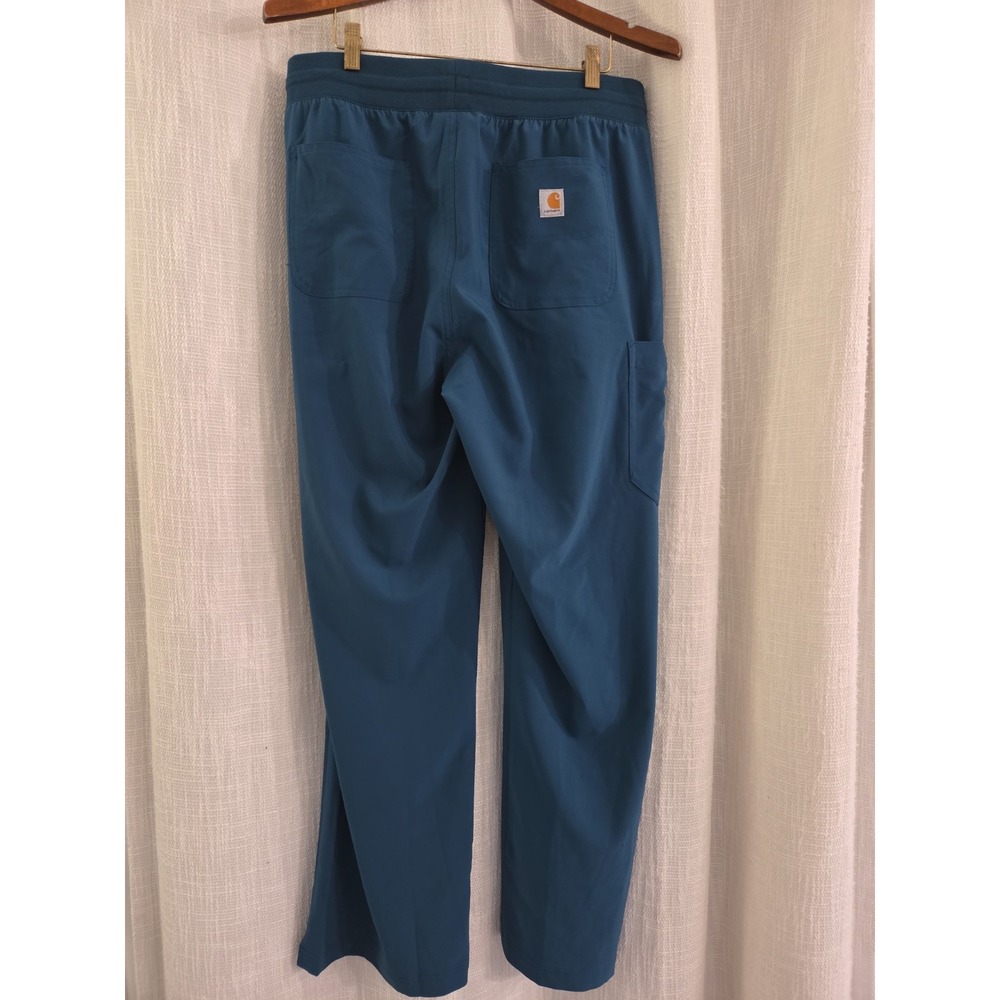 Carhartt Scrub Pants Medium Turquoise Blue Straight Leg Women's Size Medium